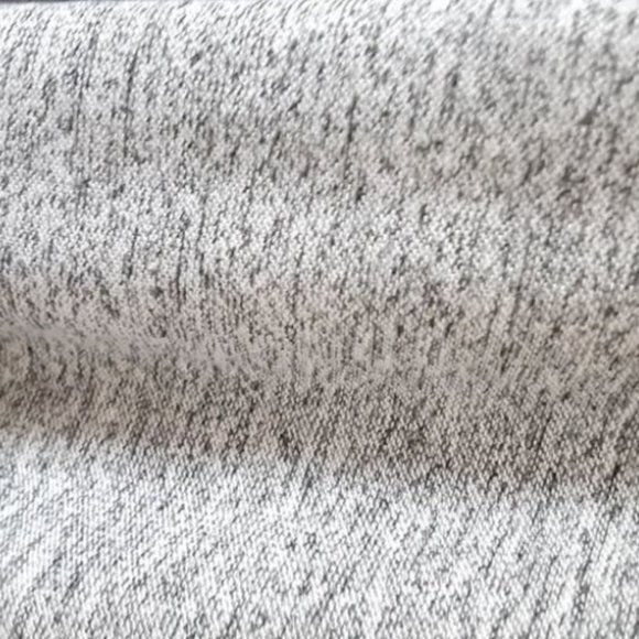 Lou & Grey Crossover Drop Marl Knit Heather Gray Blouson Surplice Dress Size S - Picture 10 of 12